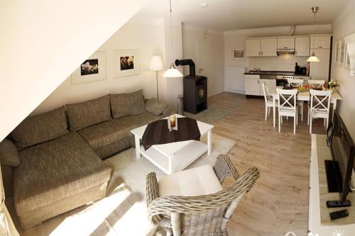 Kuchyň nebo kuchyňský kout v ubytování 37 Ferienwohnung an der Reiterkoppel 45b OG