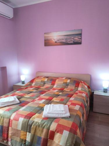 Кровать или кровати в номере Barocco salentino Home