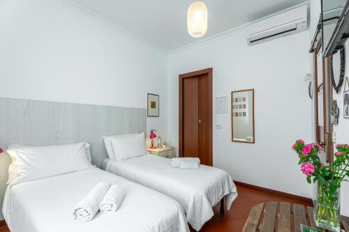 Katil atau katil-katil dalam bilik di Al Ponte Del Papa B&B