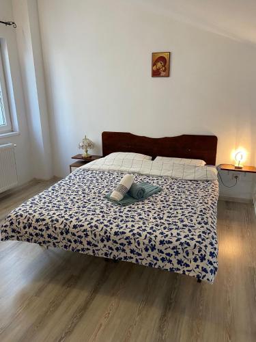 Ένα ή περισσότερα κρεβάτια σε δωμάτιο στο Melinte Maria