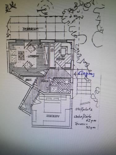 Κάτοψη του Ferienwohnung am Park - Vulkanferien