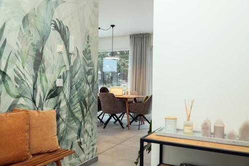 Χώρος καθιστικού στο ZugZuflucht-neues, modernes Ferienhaus
