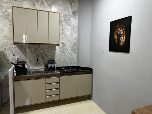 Dapur atau dapur kecil di Residencial Baruk Adonai