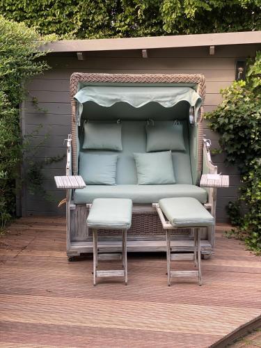 Gambar di galeri bagi Inselliebe Exklusive Sylter Wellnessoase mit Sauna Garten in Keitum di Keitum
