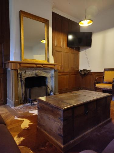 Гостиная зона в Les chambres de Preisch