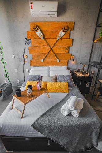 Cama o camas de una habitación en Andar 41