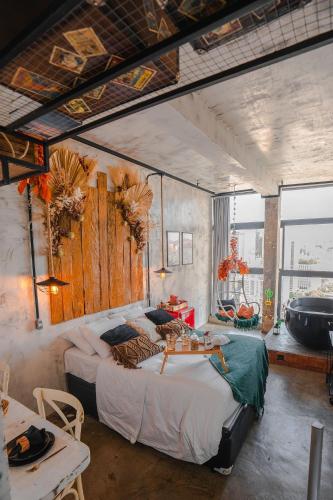 Cama o camas de una habitación en Andar 41