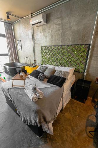 Cama o camas de una habitación en Andar 41