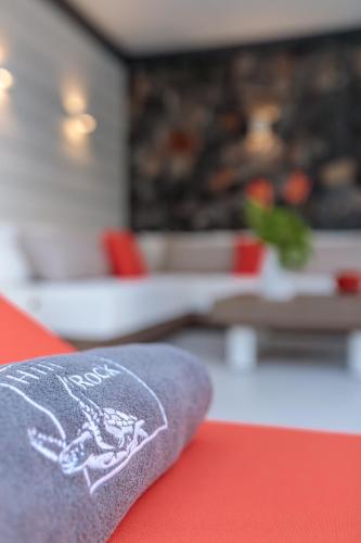 Posezení v ubytování Hill Rock villas - Rouge Corail