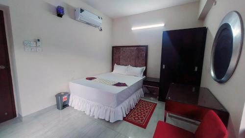 Katil atau katil-katil dalam bilik di Luxurious apartment at Dhaka