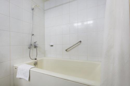 Koupelna v ubytování Libero Hotel