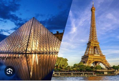 beau temps aux Champs Élysées, Tour Eiffel