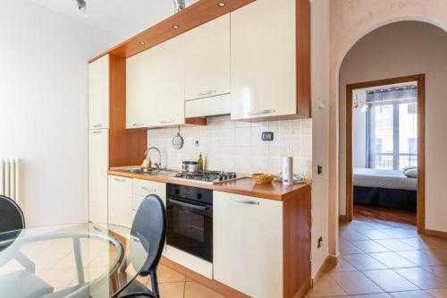 Dapur atau dapur kecil di Serraglio Design Apartment