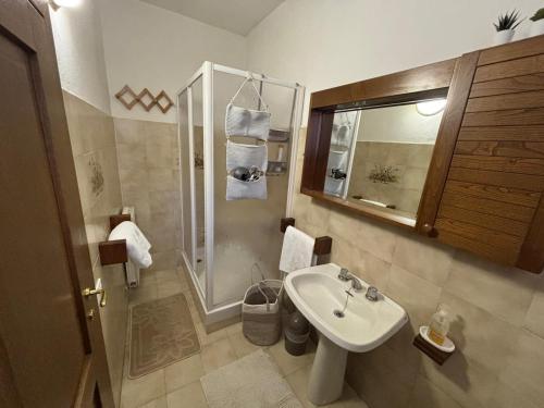 Koupelna v ubytování Casina Belvedere