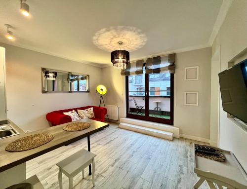 Chmielna Apartment RiverView from Balcony