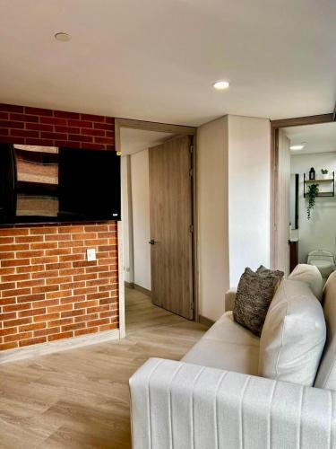Posezení v ubytování Apartamentos en Laureles Medellin con Aire Acondicionado