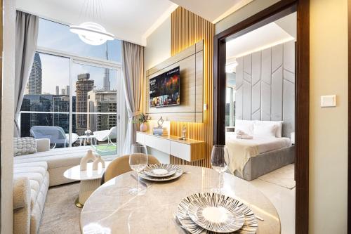 Burj Khalifa View 1 Bedroom Apartment With Balcony For Up To 4 Person
