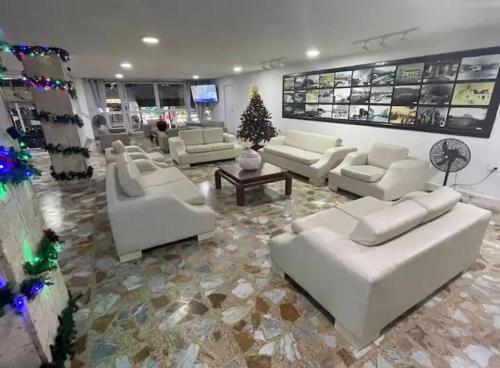 Istumisnurk majutusasutuses Apartaestudio en el Rodadero frente al mar