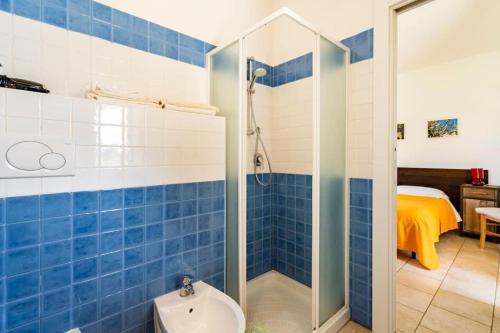 Koupelna v ubytování B&B Quattrolinari