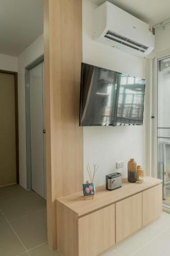 JK Residence KKUにあるキッチンまたは簡易キッチン