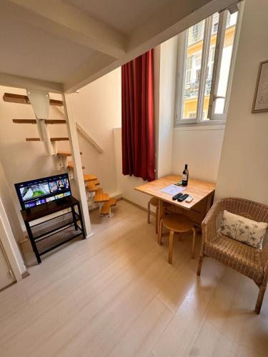 Tranquil Studio with Mezzanine in Carre dOr