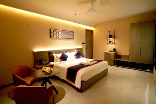 Ένα ή περισσότερα κρεβάτια σε δωμάτιο στο Zip By Spree Hotels Nanded
