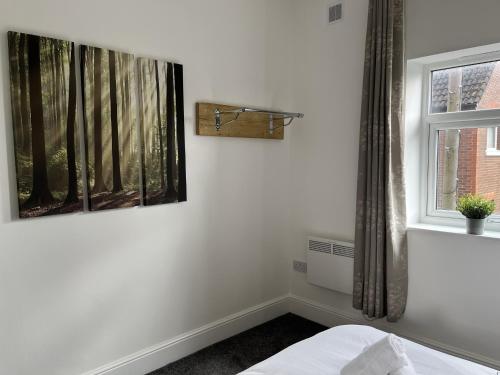 Postel nebo postele na pokoji v ubytování Modern 1 bed studios for comfy stay in Preston