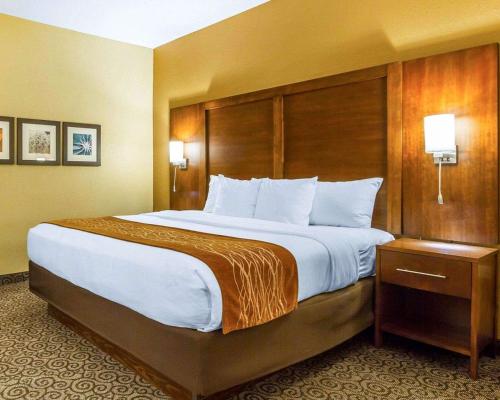 Katil atau katil-katil dalam bilik di Comfort Suites Ramsey