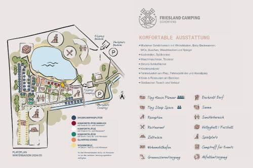 a map of the proposed site of the australian museum at Tiny House Pioneer 4 - Green Tiny Spot Friesland in Schortens