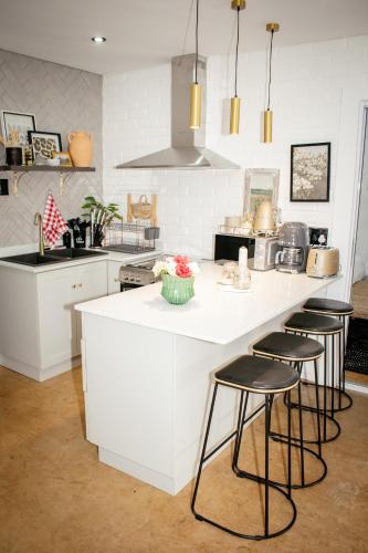 Una cocina o zona de cocina en Bergview Apartments
