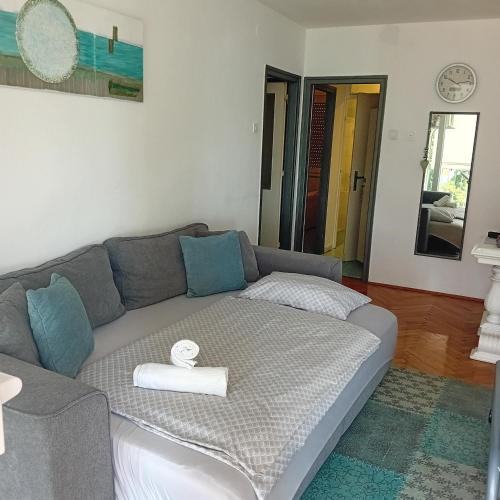 Postel nebo postele na pokoji v ubytování Apartman Joy