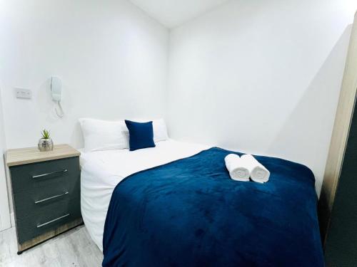 Postel nebo postele na pokoji v ubytování Central London Flats, perfect location to visit London!