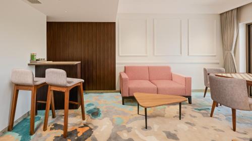 Posezení v ubytování Cloud9 Sarovar Premiere Palomen Goa