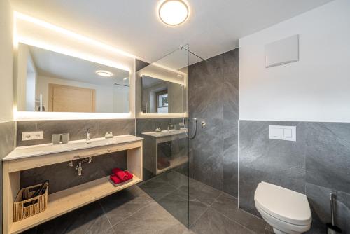 Koupelna v ubytování Haus Gstrein
