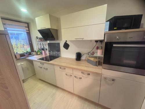 Kuchyň nebo kuchyňský kout v ubytování Ferienwohnung Osterode
