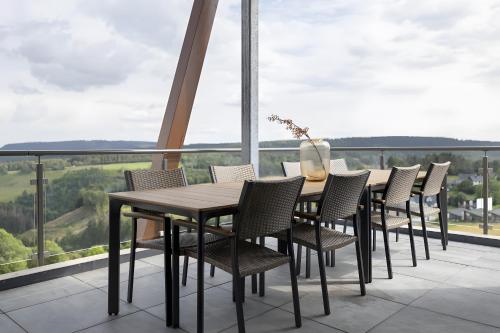 Ein Balkon oder eine Terrasse in der Unterkunft Wellnessappartement Winterberg D4