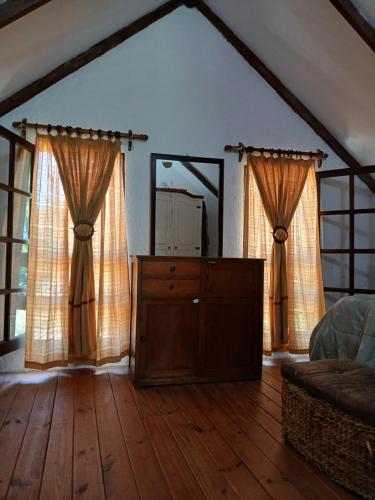 Postel nebo postele na pokoji v ubytování Cabaña Colibrí