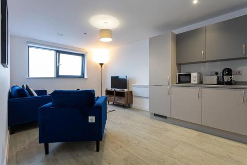 Køkken eller tekøkken på Media City Salford Quays Flat by City SuperHost