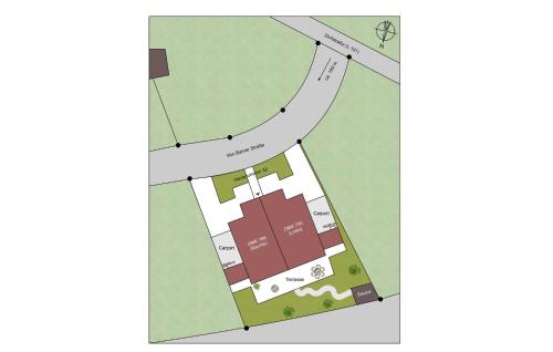 a floor plan of the proposed site of the new building at Beautiful Home In Jesendorf With Sauna in Jesendorf