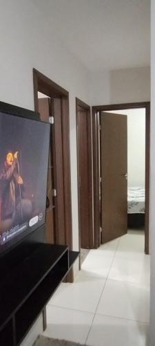 Μια τηλεόραση ή/και κέντρο ψυχαγωγίας στο Apartamento das Estrelas