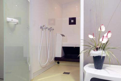Koupelna v ubytování Appart Hotel Odalys City Strasbourg Green Marsh