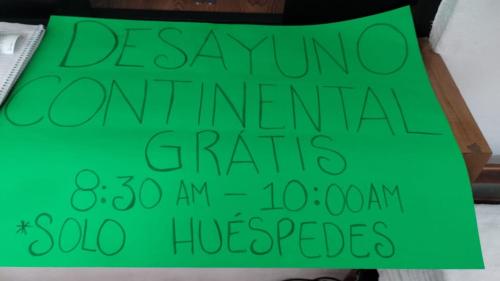 a green sign that reads gaming equipment grants and hosseles at Hotel Don Pedro Centro in Villa de Tamazulapan