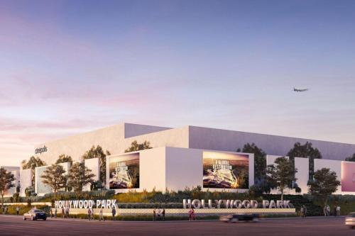 an artist rendering of a houston museum park at Sofi LAX Clippers Stay in Inglewood