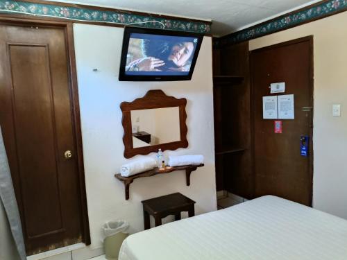 TV a/nebo společenská místnost v ubytování Hotel Rath