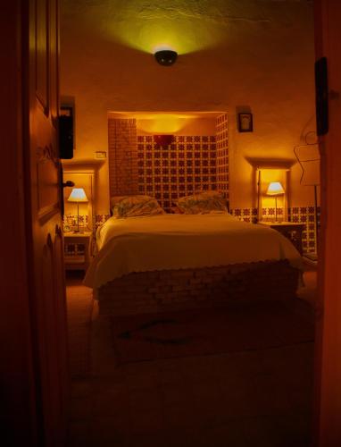 a bedroom with a bed in a room at Houch El Houdou in Tozeur