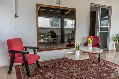 Χώρος καθιστικού στο Hotel Nacional Inn Porto Alegre - Próximo ao Complexo Hospitalar Santa Casa e UFRGS