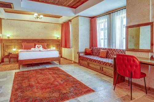 Letto o letti in una camera di Unique Cappadocia Palace
