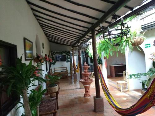 Χώρος καθιστικού στο Hotel El Márquez