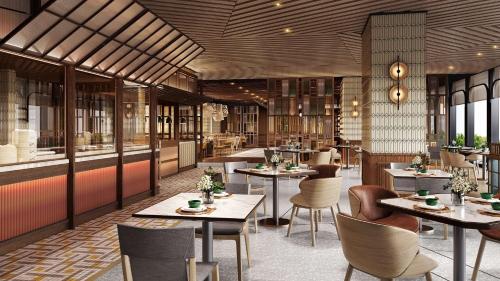 Εστιατόριο ή άλλο μέρος για φαγητό στο Hilton Shanghai Zhangjiang Science City - Shuttle bus to Shanghai Disney Resort and Shanghai New International Expo Centre during exhibition period and 30 minutes drive to PVG