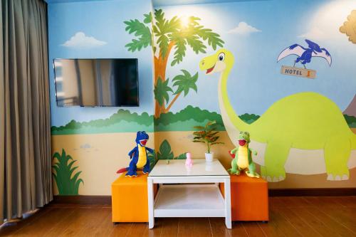 TV a/nebo společenská místnost v ubytování Hotel J Pattaya